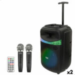 Altoparlante con Microfono Karaoke Bontempi Plastica 27 x 40 x 25 cm (2 Unità)