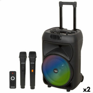 Altoparlante con Microfono Karaoke Bontempi Plastica 34 x 50 x 29 cm (2 Unità)