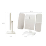 Specchio da Trucco Triptico Ricaricabile con Ingrandimento e Luce LED Miled InnovaGoods